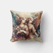 Old Master Style Angels Art Throw Kissen (Vorderseite)