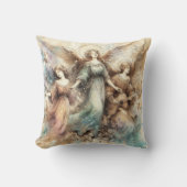 Old Master Style Angels Art Throw Kissen (Vorderseite)