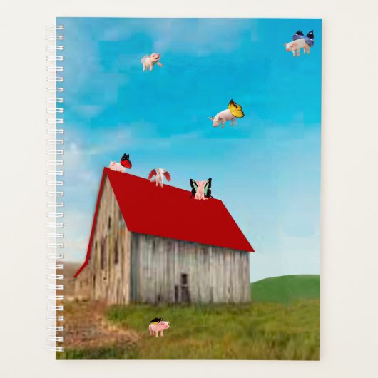 Old McDonald's Farm Spiral Notebook Planer (Vorderseite)