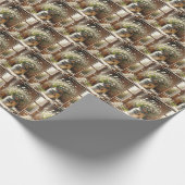 Old Milk Can mit Daisy Bouquet Geschenkpapier (Ecke)