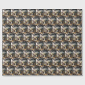 Old Milk Can mit Daisy Bouquet Geschenkpapier (Flach)