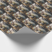 Old Milk Can mit Daisy Bouquet Geschenkpapier (Ecke)