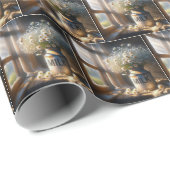 Old Milk Can mit Daisy Bouquet Geschenkpapier (Rolleneckpunkt)