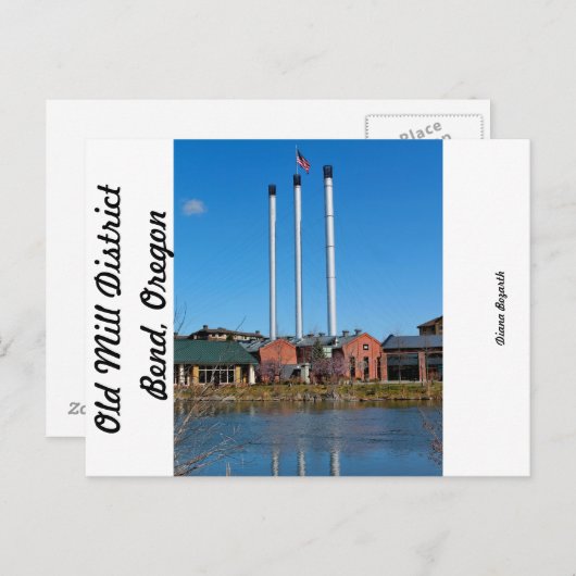 Old Mill District Postkarte (Vorne/Hinten)
