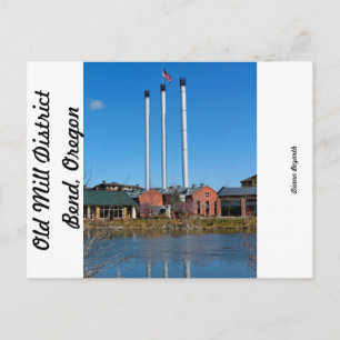 Old Mill District Postkarte