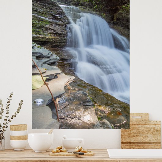 Old Mill Falls, Robert H Treman Staat Park, NY Poster (Küche)