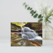 Old Mill Falls, Robert H Treman Staat Park, NY Postkarte (Stehend Vorderseite)