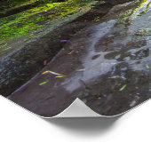 Old Mill Falls, Robert Treman Staat park, NY Poster (Ecke)