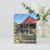 Old Mill Museum in Weston, VT Postkarte (Stehend Vorderseite)