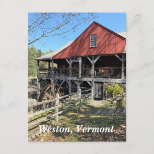 Old Mill Museum in Weston, VT Postkarte
