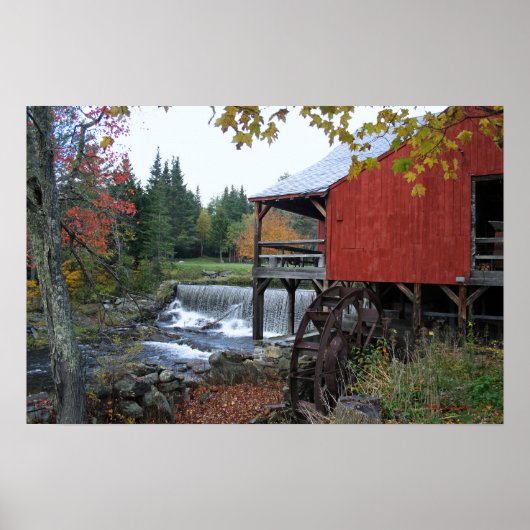 Old Mill Vermont Poster and Print (Vorne)