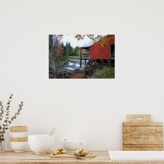 Old Mill Vermont Poster and Print (Küche)