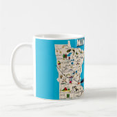 Old Minnesota Map Postcard Mug Kaffeetasse (Links)