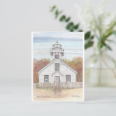 Old Mission Point Light House Postkarte (Stehend Vorderseite)
