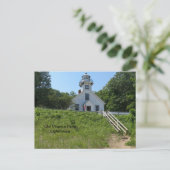 Old Mission Point Lighthouse Postkarte (Stehend Vorderseite)