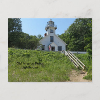 Old Mission Point Lighthouse Postkarte