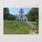 Old Mission Point Lighthouse Postkarte (Vorderseite)