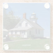 Old Mission Point Lighthouse Untersetzer (Rückseite)