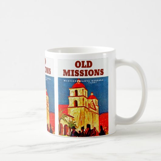 Old Missionen ~ Santa Barbara Kaffeetasse (Rechts)