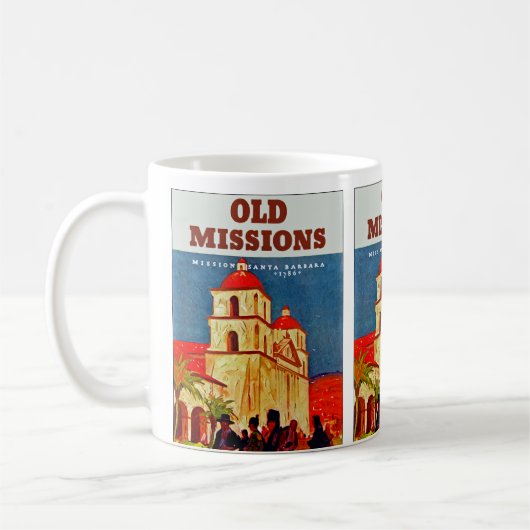 Old Missionen ~ Santa Barbara Kaffeetasse (Links)
