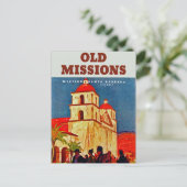 Old Missionen ~ Santa Barbara Postkarte (Stehend Vorderseite)