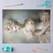 Old modische französische Lady Feminine Beauty Por Seidenpapier (Basteln)