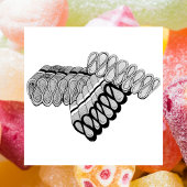 Old modische Ribbon Candy Weihnachten Sweet Shop Gummistempel