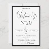 Old Money Birthday Invitation, Elegant and modern Einladung (Vorderseite)