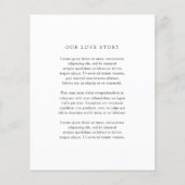 Old Money Black and White Classic Wedding Invite (Rückseite)