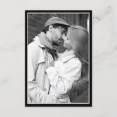 Old Money Classy Timeless Black Cream Wedding Save The Date (Rückseite)