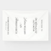 Old Money Elegant Wedding Welcome Banner (Horizontal)