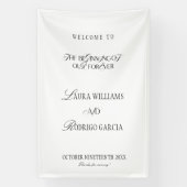 Old Money Elegant Wedding Welcome Banner (Vertikal)