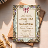 Old Money Fairytale Storybook Wedding Einladung