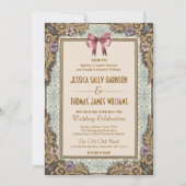 Old Money Fairytale Storybook Wedding Einladung (Vorderseite)