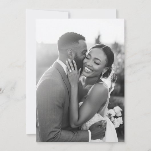 Old Money Flat Save The Date Card (Rückseite)