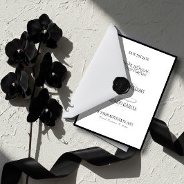 Old Money Flat Save The Date Card