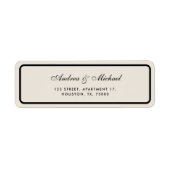 Old Money Ivory & Black Wedding Return Address (Vorne)