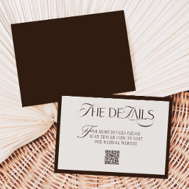 Old Money Mocca Beige Wedding Details Begleitkarte