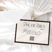 Old Money Mocca Beige Wedding Details Begleitkarte