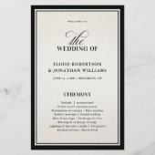 Old Money Modern Formal Black Luxury Chic Wedding (Vorderseite)