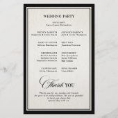 Old Money Modern Formal Black Luxury Chic Wedding (Rückseite)