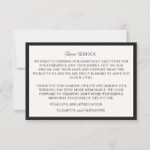 Old Money, Off-white Wedding Danke Karte (Vorderseite)