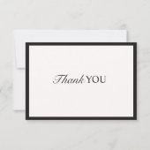 Old Money, Off-white Wedding Danke Karte (Rückseite)