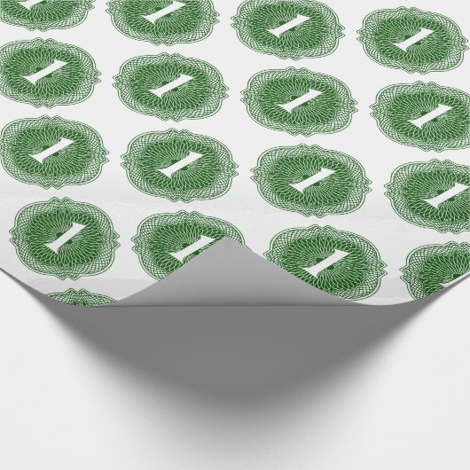 Old Money Pattern Geschenkpapier (Ecke)