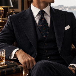 Old Money Rudermannschaftsruder Regatta Navy Krawatte