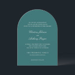 Old Money Teal Classic Wedding Einladung<br><div class="desc">A timeless old money style wedding invitation with elegant typography and a classic minimalist layout. Perfect for luxury weddings,  formal events,  and sophisticated celebrations.</div>