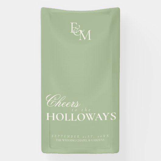 Old Money Wedding Reception Decor Banner (Vertikal)