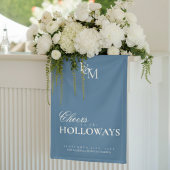 Old Money Wedding Reception Decor Banner
