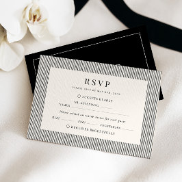 Old Money Wedding RSVP Response Card