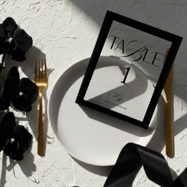 Old Money Wedding Table Number Acryleinladungen